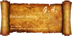 Galusz Anita névjegykártya